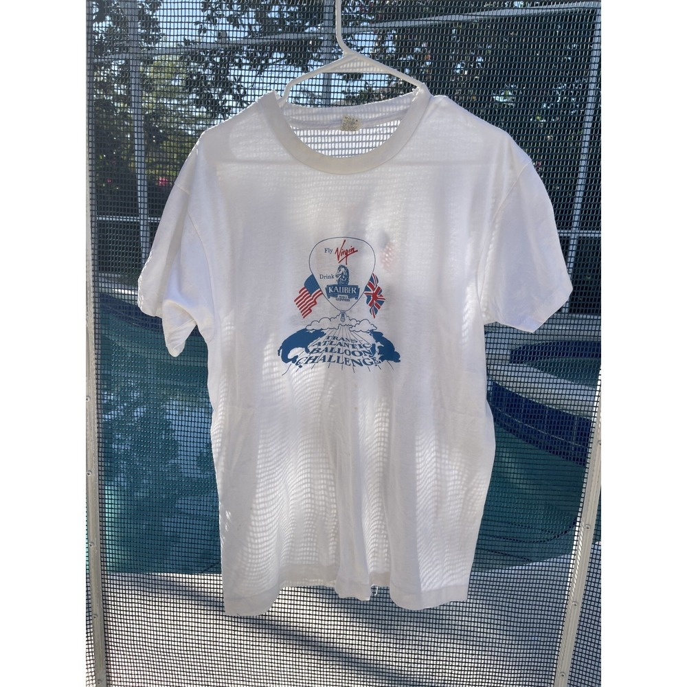 Vintage Screen Stars Men's VIRGIN Guiness Beer Crew  T Shirt Mens XL
